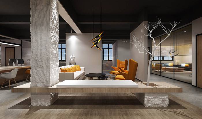 辦公室接待區(qū)裝修小技巧，打造人性化辦公空間(圖3)